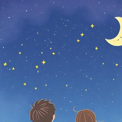 Kinderbuchcover: Sternennacht – Kinder blicken in den Sternenhimmel